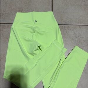 lululemon athletica Neon Green Leggings